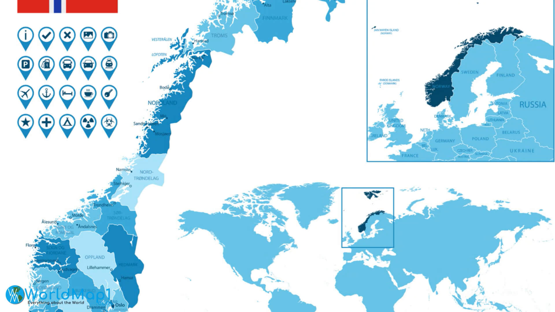Where is Located Norway in the World